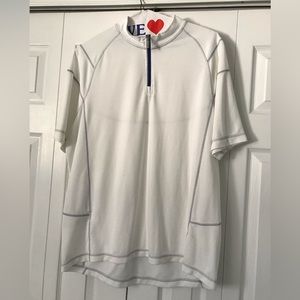 Men's Tommy Bahama Island Modern Fit Short Sleeve Quarter Zip Shirt - XL